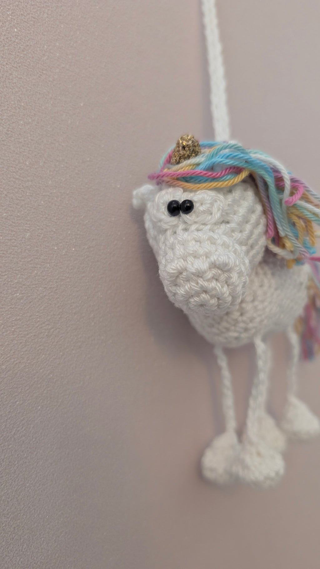 Einhorn Anhänger gehäkelt