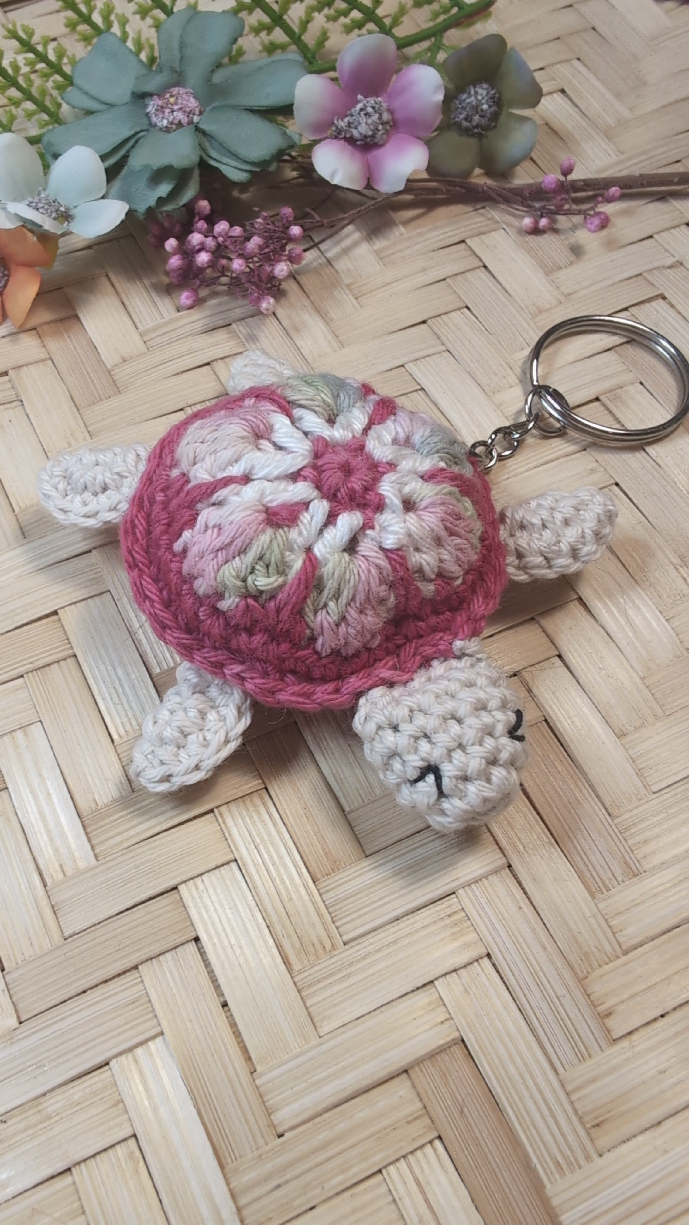 Schildkröten Schlüsselanhänger gehäkelt